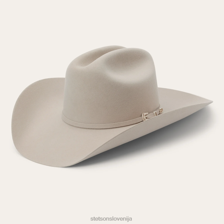 Stetson uniseks skyline 7242 6x kavbojski klobuk Z6H88215 srebrnotrebušček pokrivala