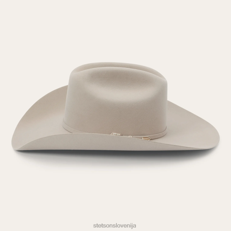 Stetson uniseks skyline 7242 6x kavbojski klobuk Z6H88215 srebrnotrebušček pokrivala