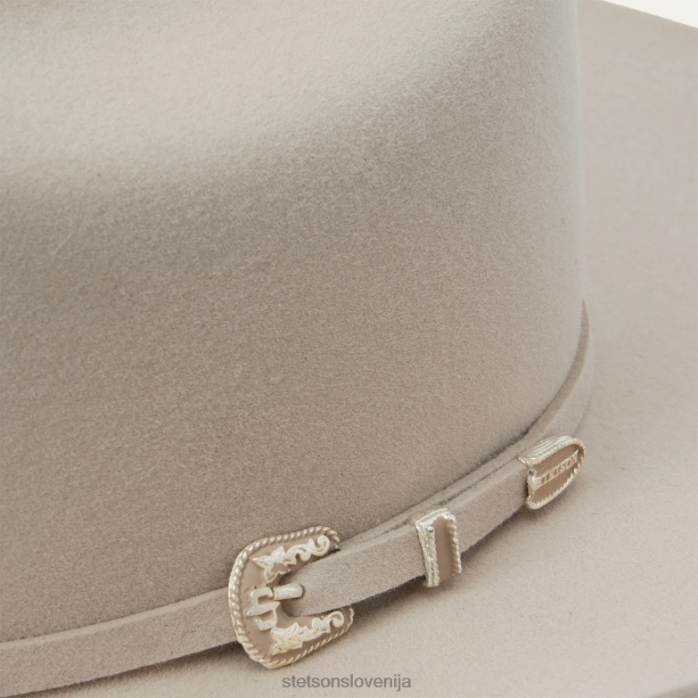Stetson uniseks skyline 7242 6x kavbojski klobuk Z6H88215 srebrnotrebušček pokrivala