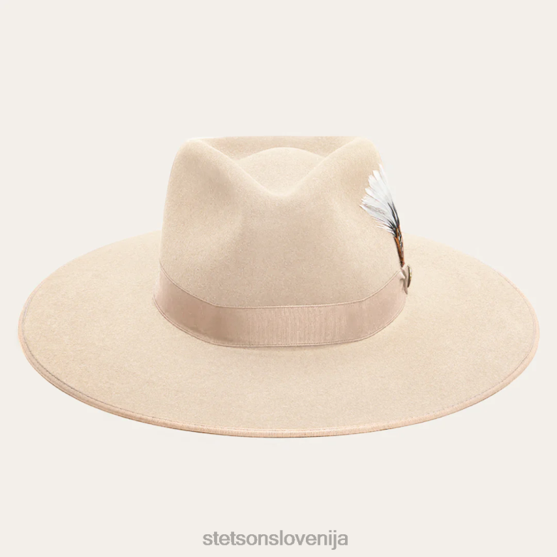 Stetson uniseks klobuk s širokim ravnim robom midtown Z6H8882 kost pokrivala