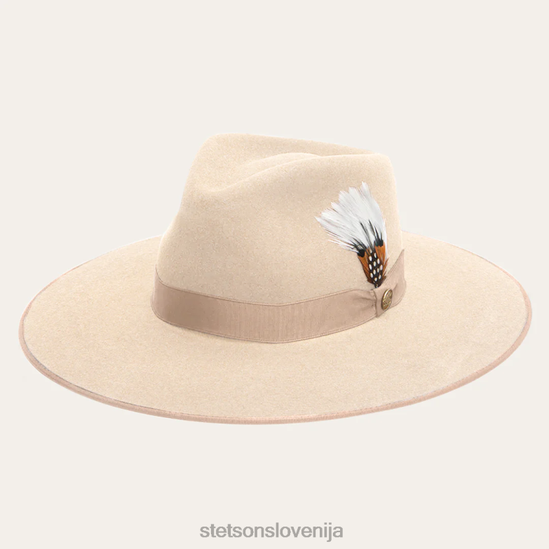 Stetson uniseks klobuk s širokim ravnim robom midtown Z6H8882 kost pokrivala