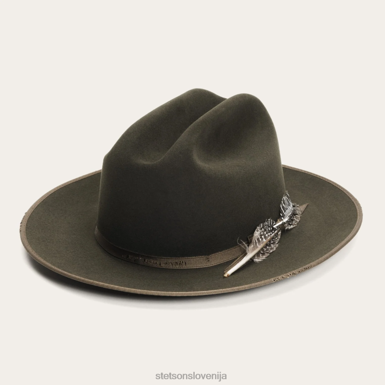 Stetson uniseks 1865 v stiski odprta cesta royal deluxe Z6H8898 žajbelj pokrivala