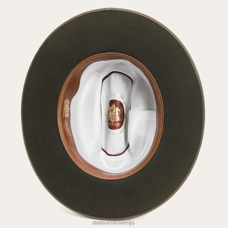 Stetson uniseks 1865 v stiski odprta cesta royal deluxe Z6H8898 žajbelj pokrivala