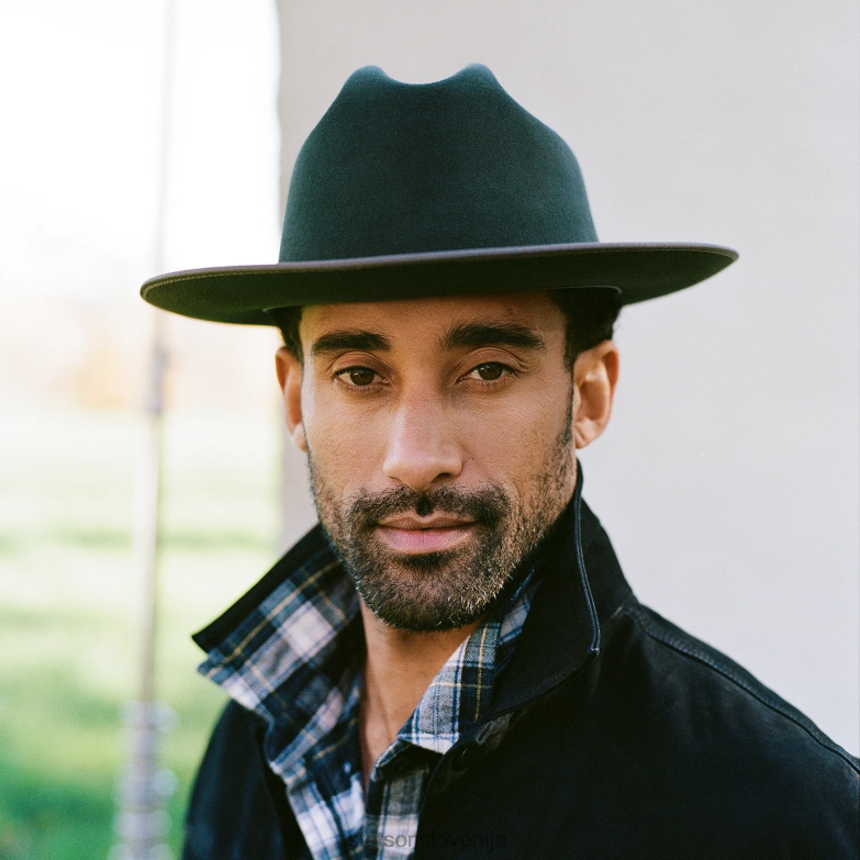 Stetson uniseks odprt cestni kraljevski deluxe klobuk Z6H8862 žajbelj pokrivala