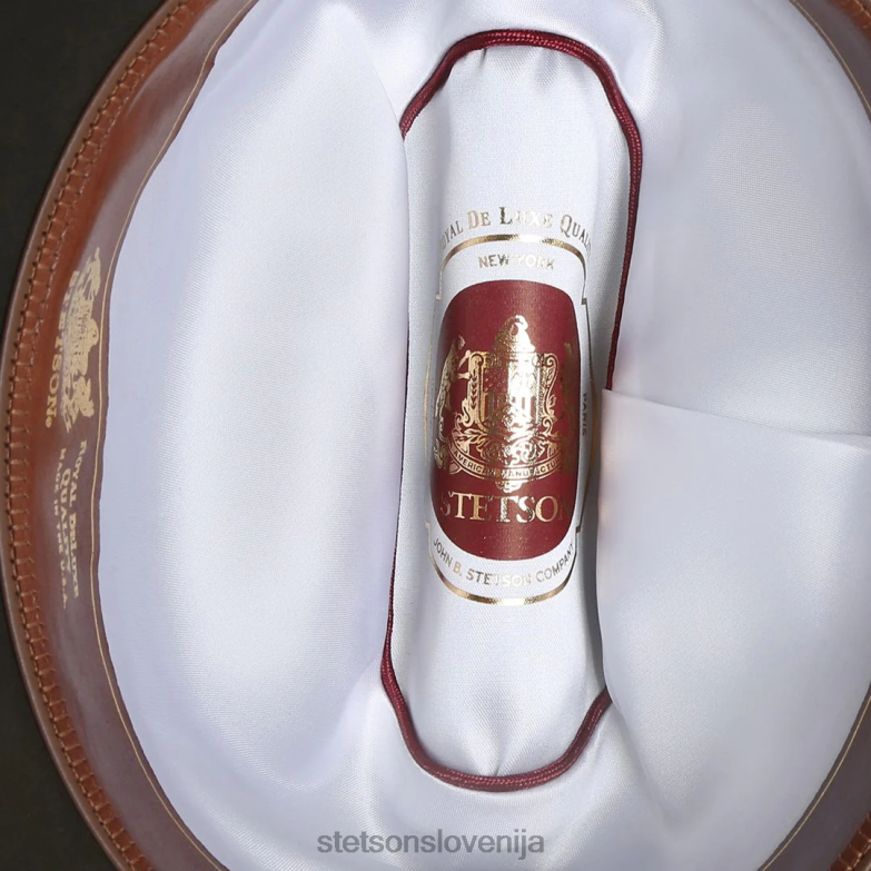 Stetson uniseks odprt cestni kraljevski deluxe klobuk Z6H8862 žajbelj pokrivala