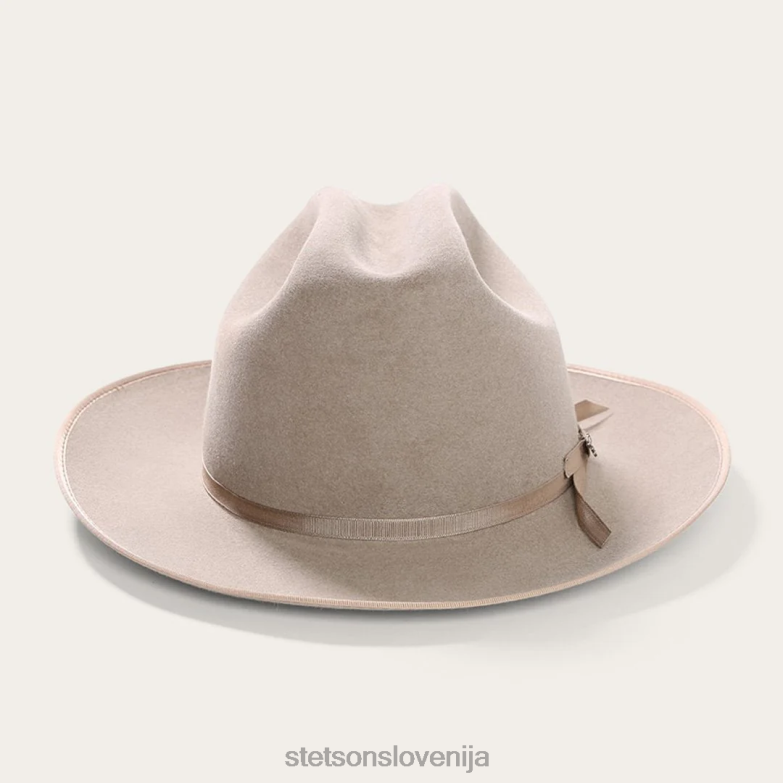 Stetson uniseks odprt cestni kraljevski deluxe klobuk Z6H8866 naravno pokrivala