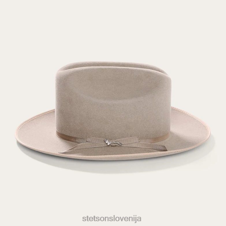Stetson uniseks odprt cestni kraljevski deluxe klobuk Z6H8866 naravno pokrivala