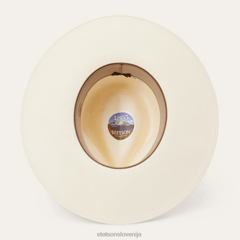 Stetson uniseks jw marshall slamnati klobuk z ravnimi krajci Z6H88160 naravno pokrivala