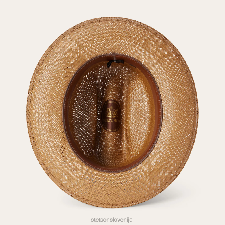 Stetson uniseks odprt cestni slamnik Z6H88141 konjak pokrivala