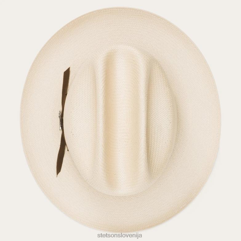 Stetson uniseks odprt cestni slamnik Z6H8834 srebrnotrebušček pokrivala
