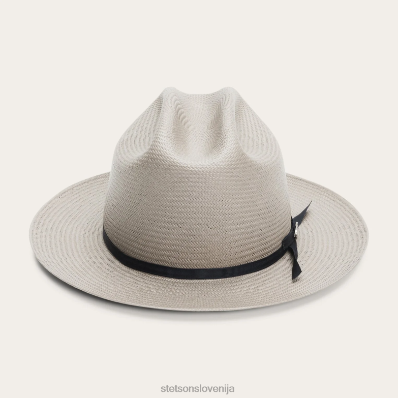 Stetson uniseks odprt cestni slamnik Z6H8874 taupe pokrivala