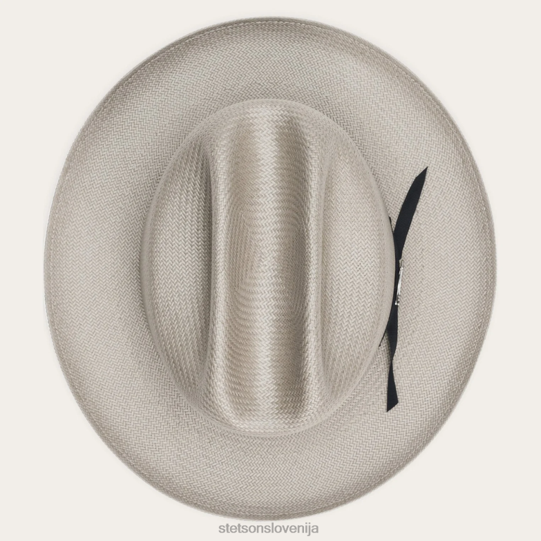 Stetson uniseks odprt cestni slamnik Z6H8874 taupe pokrivala