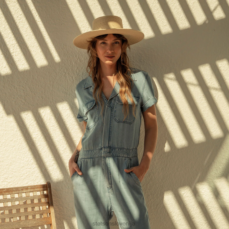 Stetson uniseks visokogorski slamnik Z6H88143 naravno pokrivala