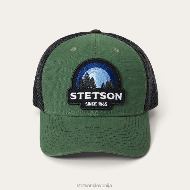 Stetson uniseks kapa za tovornjakar sunset Z6H88212 olivno pokrivala