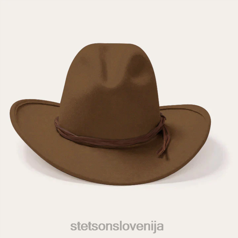 Stetson uniseks Gus zdrobljen zunanji klobuk Z6H88198 Črna pokrivala