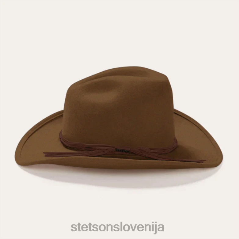 Stetson uniseks Gus zdrobljen zunanji klobuk Z6H88198 Črna pokrivala