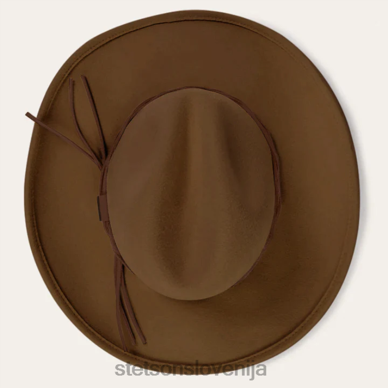 Stetson uniseks Gus zdrobljen zunanji klobuk Z6H88198 Črna pokrivala