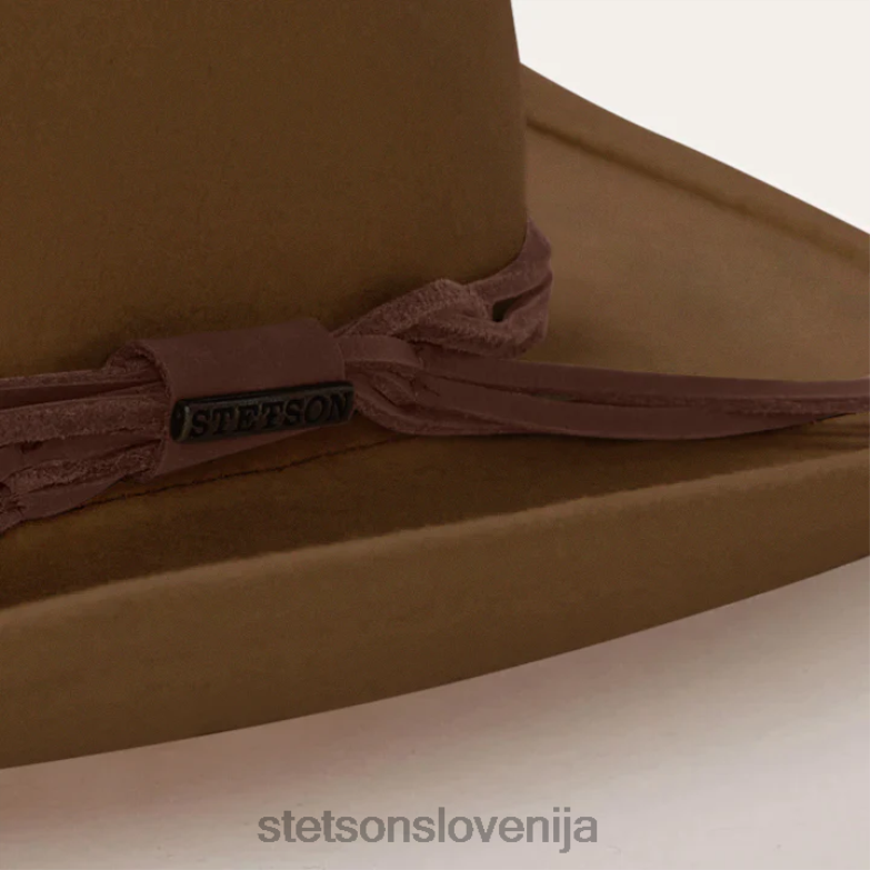 Stetson uniseks Gus zdrobljen zunanji klobuk Z6H88198 Črna pokrivala