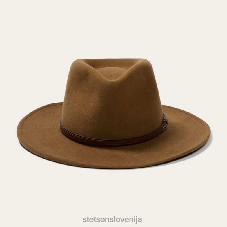 Stetson uniseks bozeman zunanji klobuk Z6H8825 svetlo rjava pokrivala