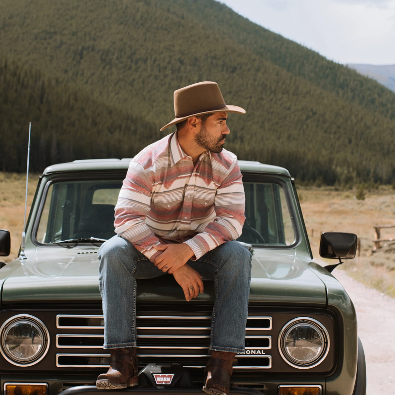 Stetson uniseks bozeman zunanji klobuk Z6H8825 svetlo rjava pokrivala