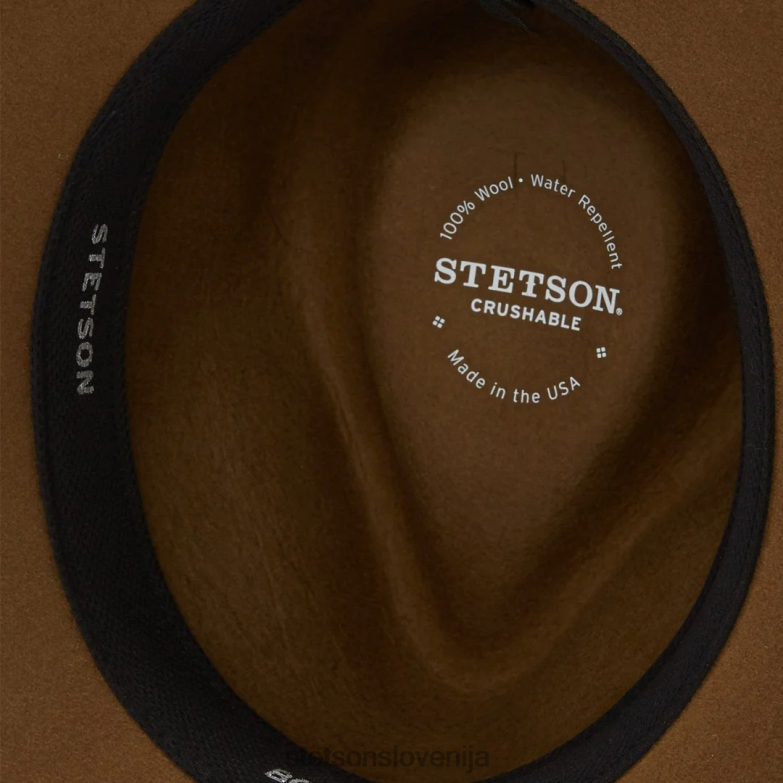 Stetson uniseks bozeman zunanji klobuk Z6H8825 svetlo rjava pokrivala