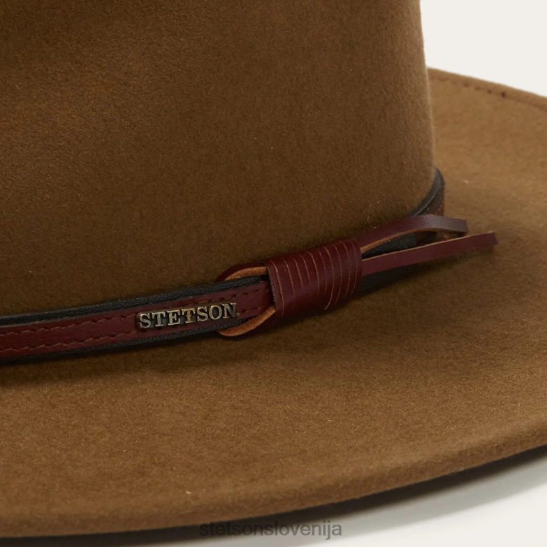 Stetson uniseks bozeman zunanji klobuk Z6H8825 svetlo rjava pokrivala