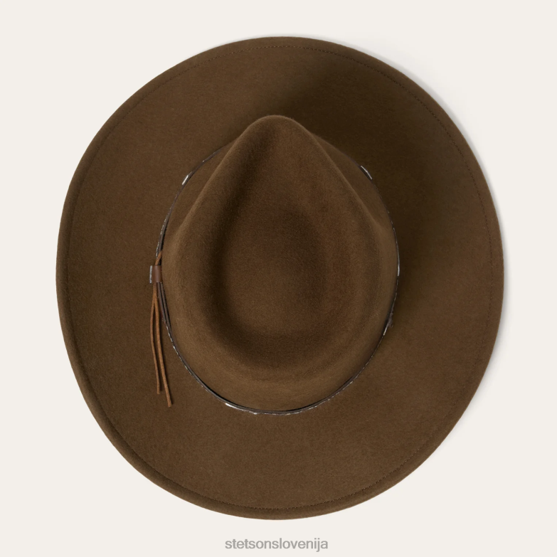 Stetson uniseks gorsko nebo zdrobljen zunanji klobuk Z6H88193 želod pokrivala
