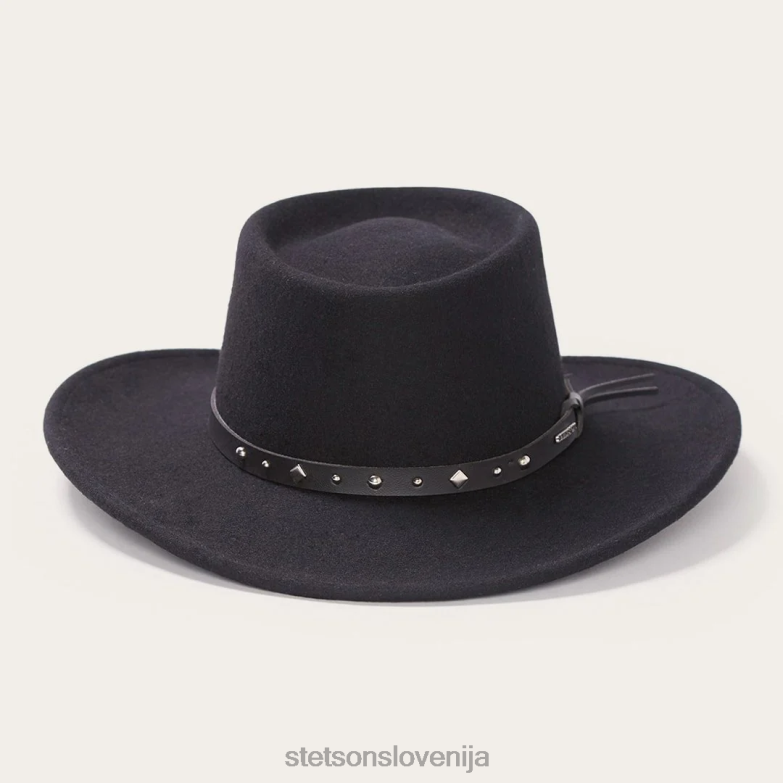 Stetson uniseks jastreb zunanji klobuk Z6H88192 Črna pokrivala
