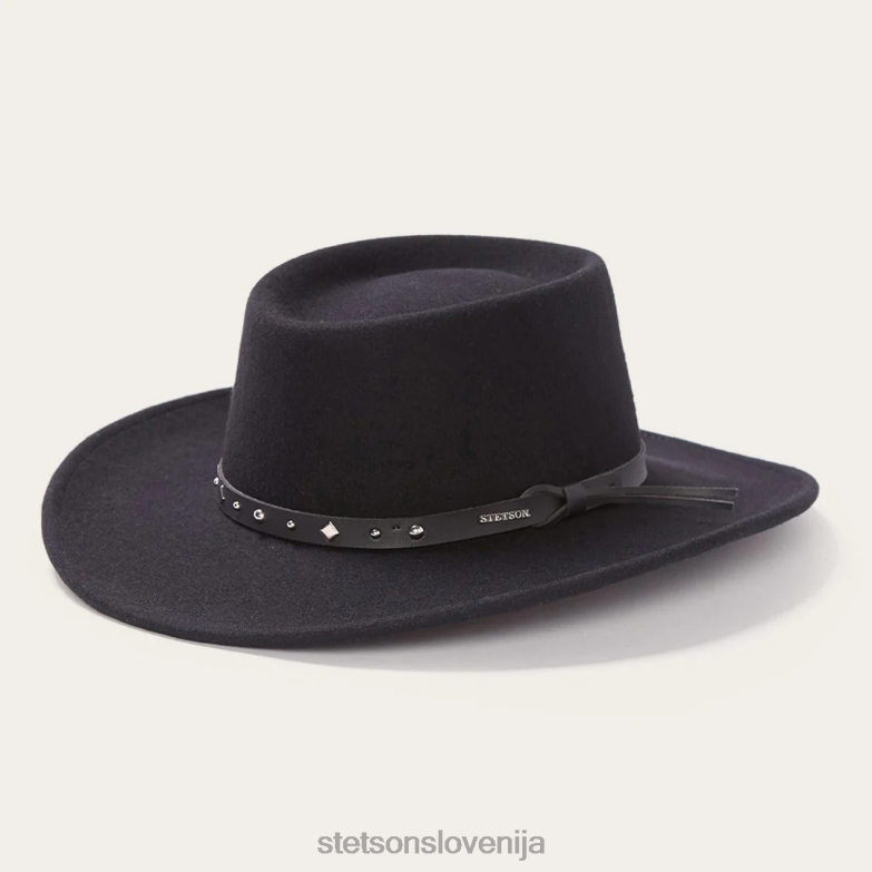 Stetson uniseks jastreb zunanji klobuk Z6H88192 Črna pokrivala