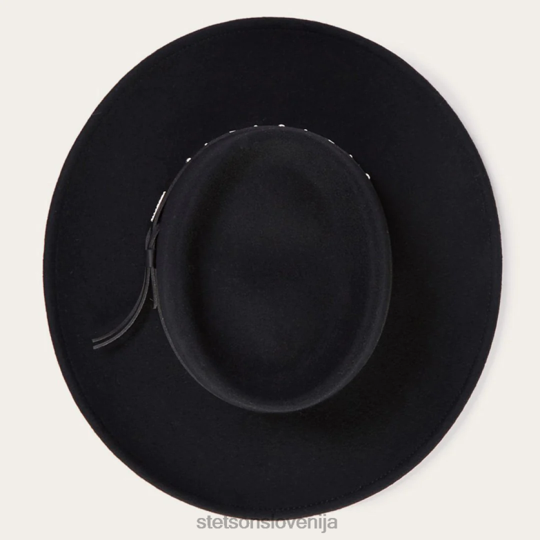Stetson uniseks jastreb zunanji klobuk Z6H88192 Črna pokrivala