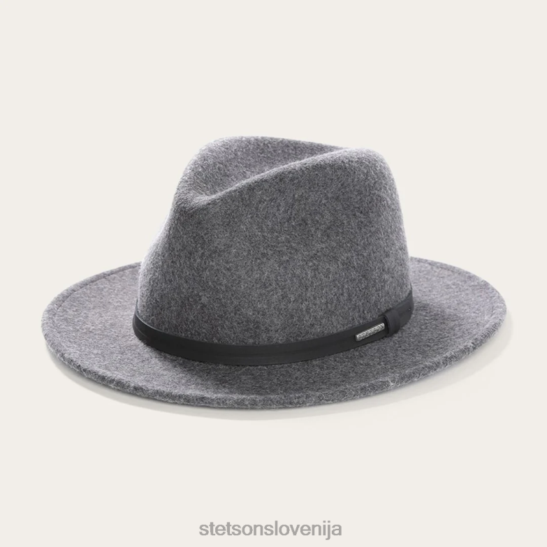 Stetson uniseks klobuk za raziskovanje na prostem Z6H8867 siva mešanica pokrivala