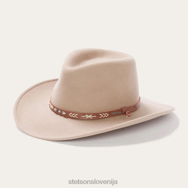 Stetson uniseks santa fe zunanji klobuk Z6H8846 goba pokrivala