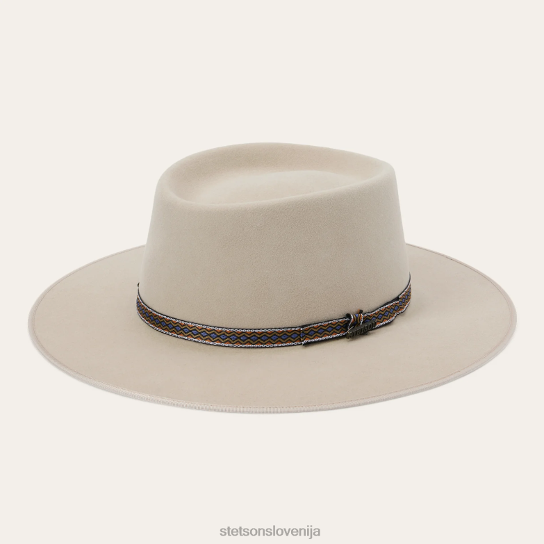 Stetson uniseks yancy zunanji klobuk Z6H8827 srebrnotrebušček pokrivala
