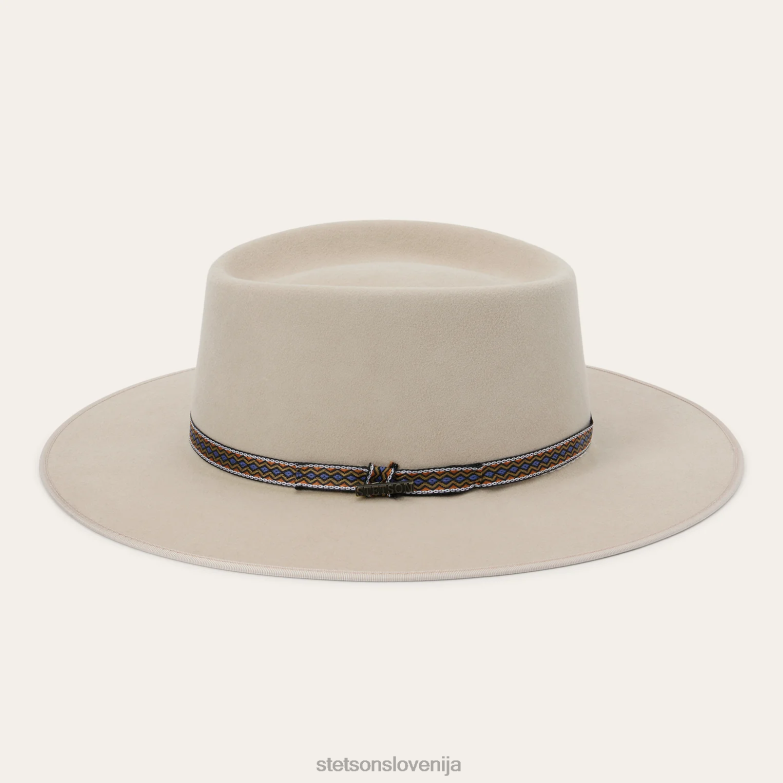 Stetson uniseks yancy zunanji klobuk Z6H8827 srebrnotrebušček pokrivala