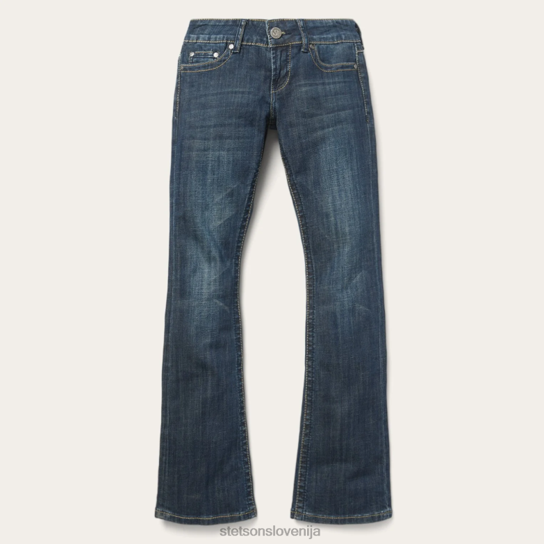 Stetson ženske 818 bootcut jeans z zadnjim žepom ''s'' Z6H88517 modra oblačila