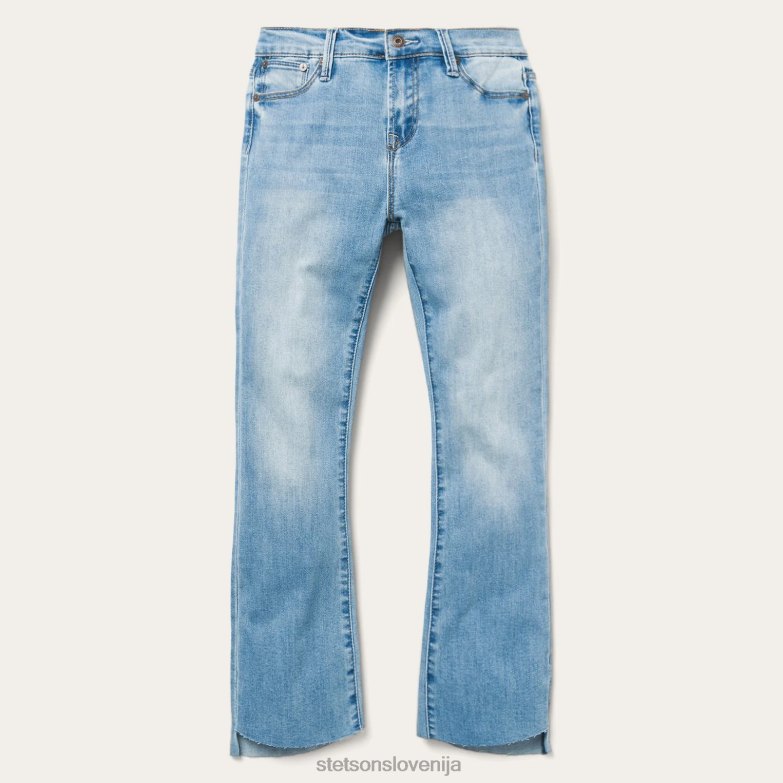 Stetson ženske široke kavbojke z visokim pasom Z6H88518 modra oblačila