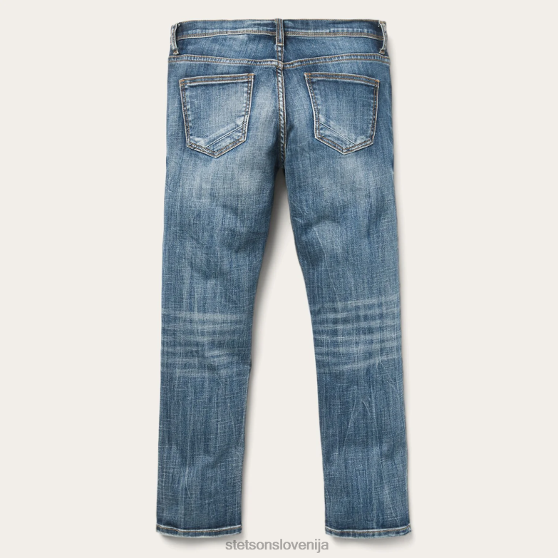 Stetson ženske kavbojke boyfriend fit do gležnjev Z6H88515 modra oblačila