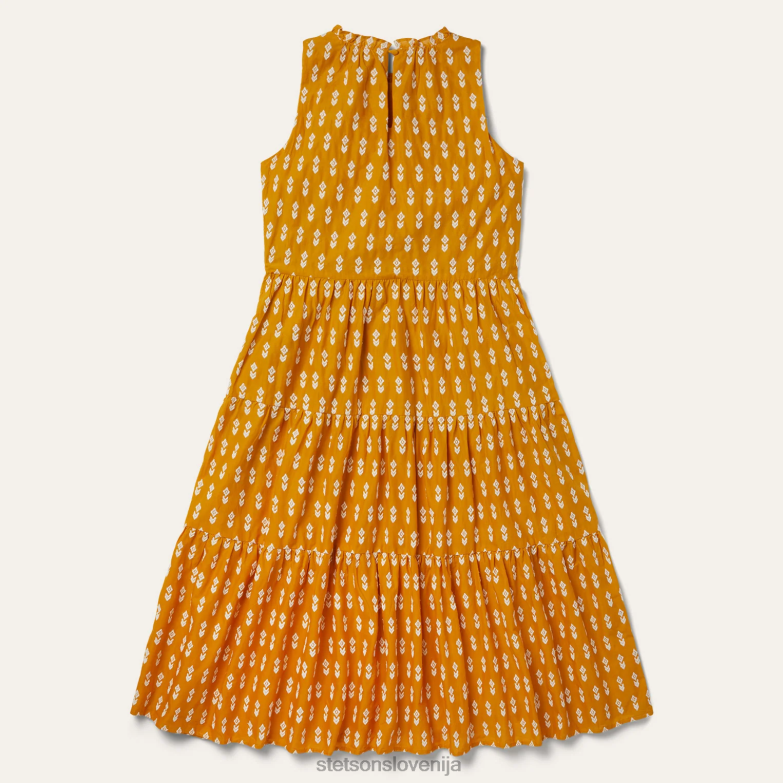 Stetson ženske azteška obleka Z6H88490 rumena oblačila