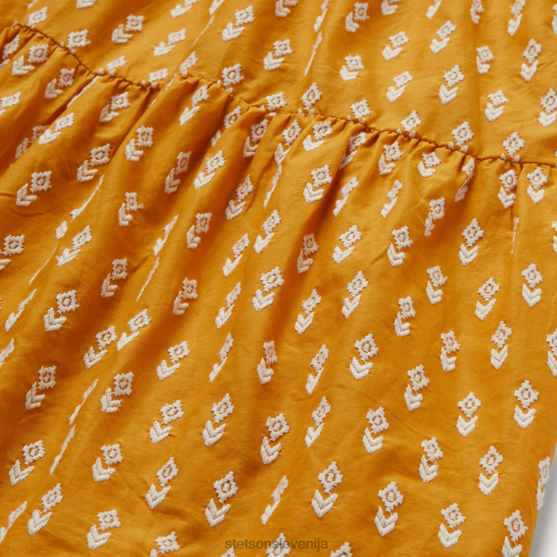 Stetson ženske azteška obleka Z6H88490 rumena oblačila