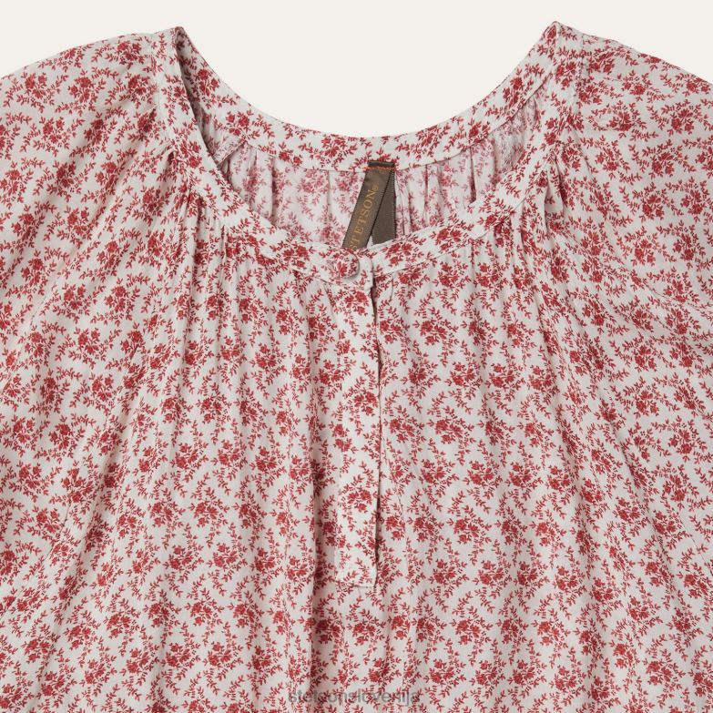 Stetson ženske cottage cvetlična obleka Z6H88495 rdeča oblačila