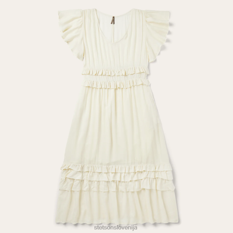 Stetson ženske obleka v obliki ribje kosti iz krem ​​rajona Z6H88496 bela oblačila