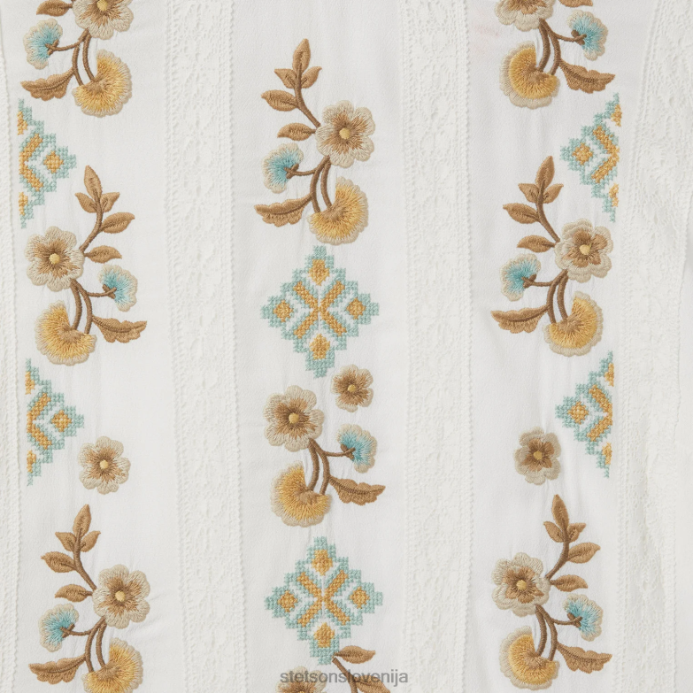 Stetson ženske obleka z ravnim tkanjem Z6H88493 bela oblačila