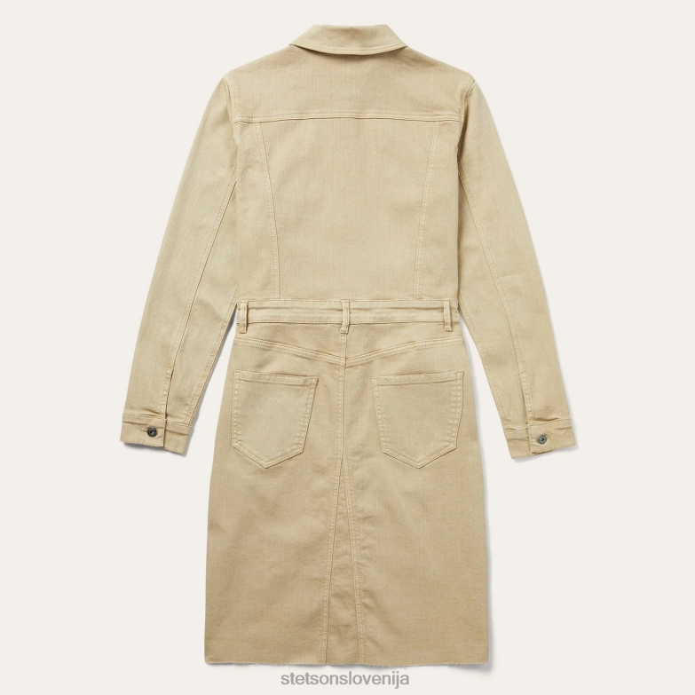 Stetson ženske srajčna obleka po navdihu delovnih oblačil Z6H88502 porjavelost oblačila