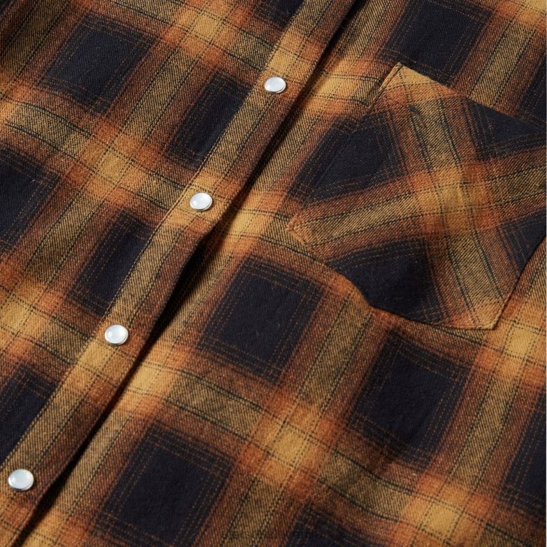 Stetson ženske klasična western flanelasta srajca Z6H88481 rjav oblačila