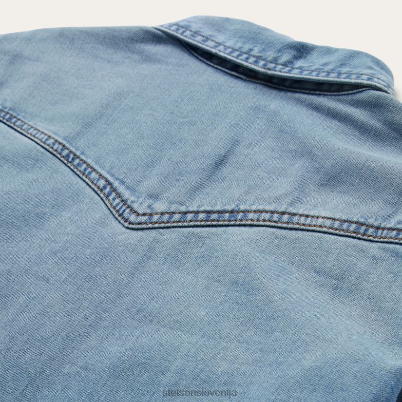Stetson ženske ohlapna denim srajca Z6H88429 modra oblačila