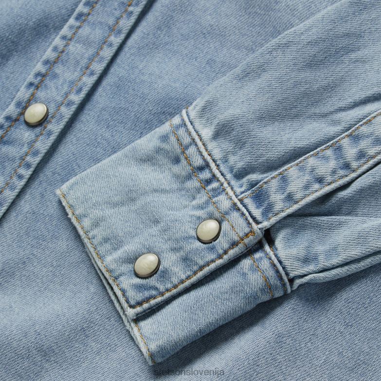 Stetson ženske ohlapna denim srajca Z6H88429 modra oblačila