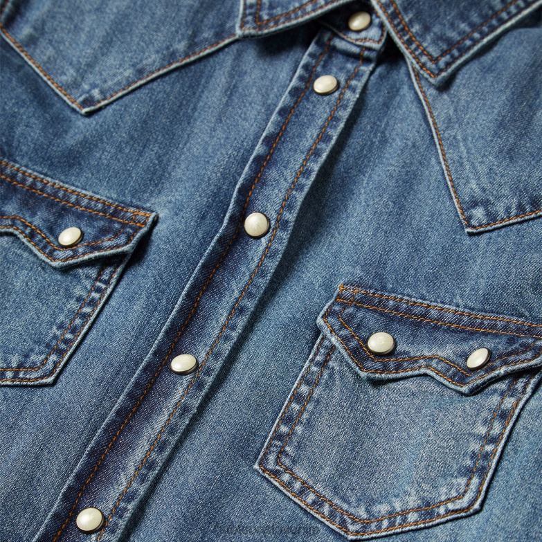 Stetson ženske srajca iz džinsa Z6H88430 modra oblačila