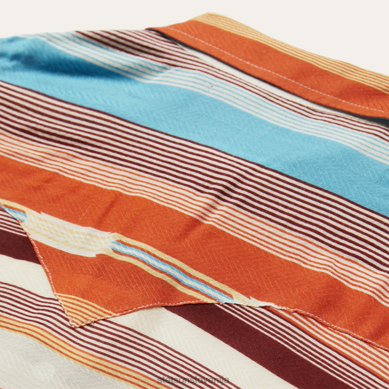 Stetson ženske western srajca s potiskom iz rajona s serapejem in ribjo kostjo Z6H88435 multi oblačila