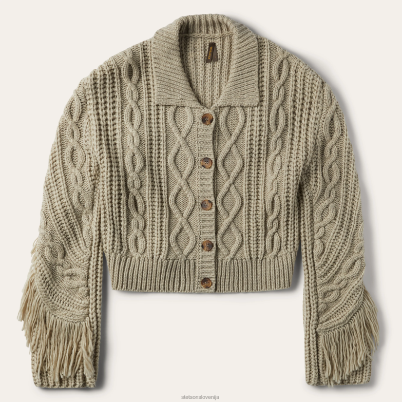 Stetson ženske krem jopica z resicami Z6H88535 porjavelost oblačila