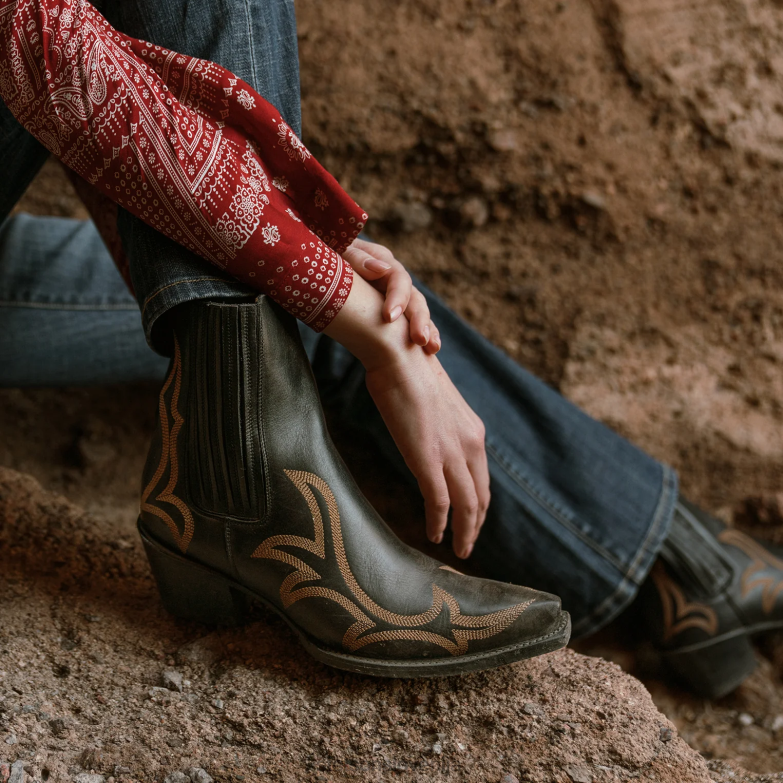 Stetson ženske greta škornji Z6H88267 Črna obutev